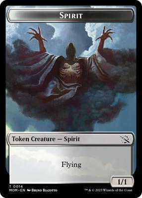 Spirit Token (0014) card from March of the Machine