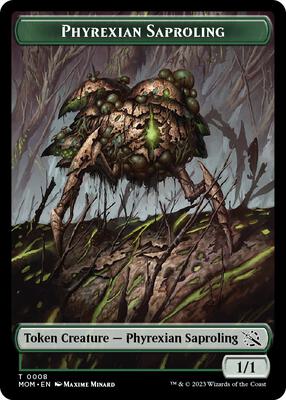 Phyrexian Saproling Token card from March of the Machine