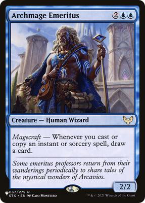 Archmage Emeritus card from The List Reprints