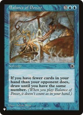Balance of Power card from The List Reprints