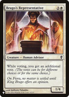 Brago's Representative card from The List Reprints