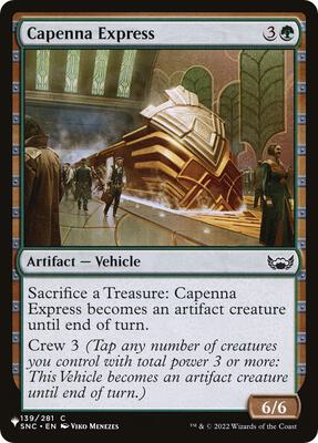Capenna Express card from The List Reprints