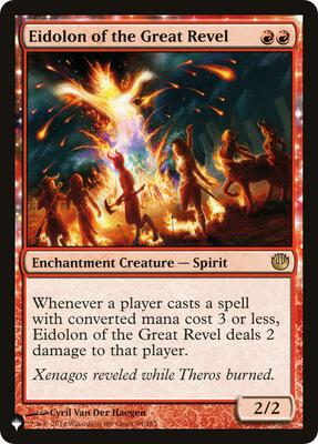 Eidolon of the Great Revel card from The List Reprints