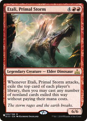 Etali, Primal Storm card from The List Reprints