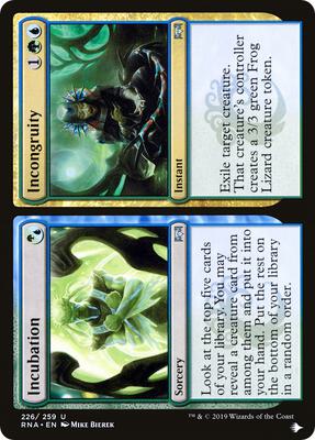 Incubation // Incongruity card from The List Reprints