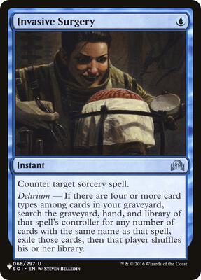 Invasive Surgery card from The List Reprints