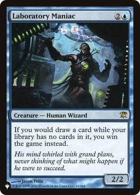 Laboratory Maniac (ISD) card from The List Reprints