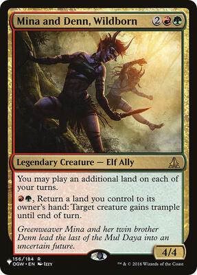 Mina and Denn, Wildborn card from The List Reprints