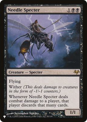 Needle Specter card from The List Reprints