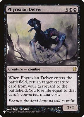 Phyrexian Delver card from The List Reprints