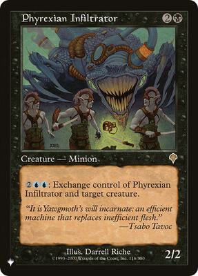Phyrexian Infiltrator card from The List Reprints