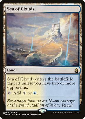Sea of Clouds card from The List Reprints