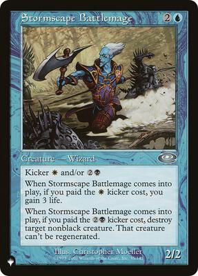 Stormscape Battlemage card from The List Reprints
