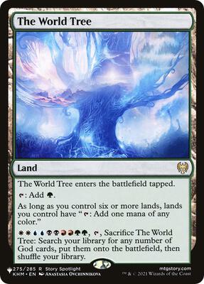 The World Tree card from The List Reprints