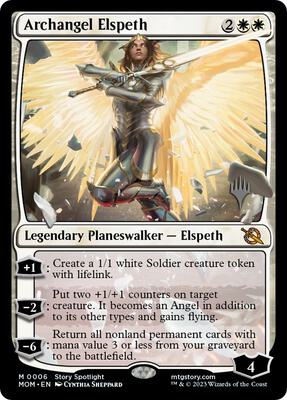 Archangel Elspeth card from Promo Pack: March of the Machine