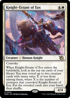 Knight-Errant of Eos card from Promo Pack: March of the Machine