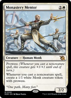 Monastery Mentor card from Promo Pack: March of the Machine
