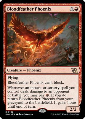 Bloodfeather Phoenix card from Promo Pack: March of the Machine