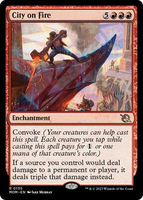 City on Fire card from Promo Pack: March of the Machine