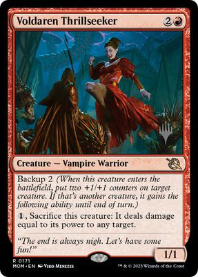 Voldaren Thrillseeker card from Promo Pack: March of the Machine