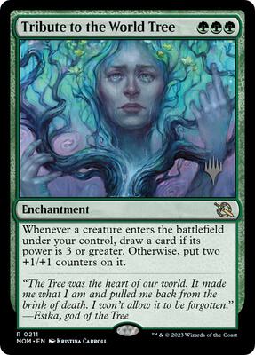 Tribute to the World Tree card from Promo Pack: March of the Machine