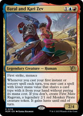 Baral and Kari Zev card from Promo Pack: March of the Machine