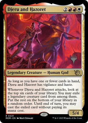 Djeru and Hazoret card from Promo Pack: March of the Machine