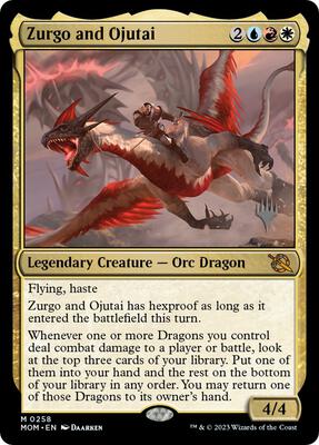 Zurgo and Ojutai card from Promo Pack: March of the Machine