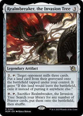 Realmbreaker, the Invasion Tree card from Promo Pack: March of the Machine