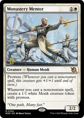 Monastery Mentor card from Prerelease Cards