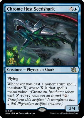 Chrome Host Seedshark card from Prerelease Cards