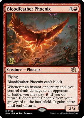 Bloodfeather Phoenix card from Prerelease Cards