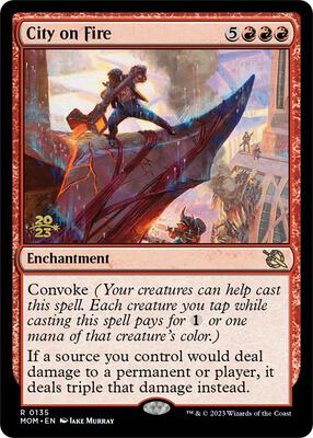 City on Fire card from Prerelease Cards