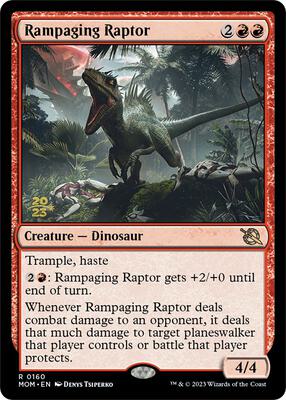 Rampaging Raptor card from Prerelease Cards