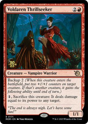 Voldaren Thrillseeker card from Prerelease Cards