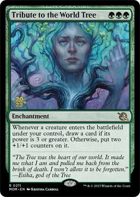 Tribute to the World Tree card from Prerelease Cards