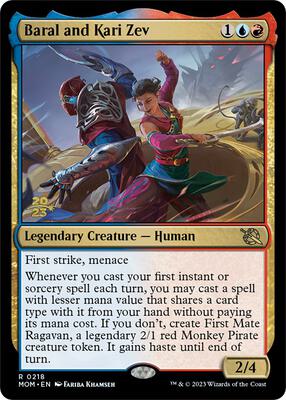 Baral and Kari Zev card from Prerelease Cards