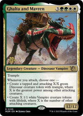 Ghalta and Mavren card from Prerelease Cards