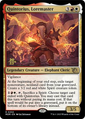 Quintorius, Loremaster card from Prerelease Cards