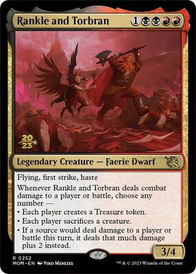 Rankle and Torbran card from Prerelease Cards