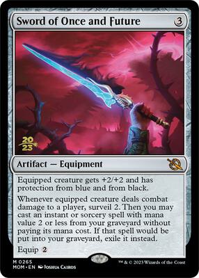 Sword of Once and Future card from Prerelease Cards
