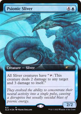 Psionic Sliver (Extended Art) card from Secret Lair Drop Series