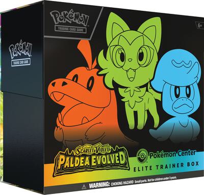 Paldea Evolved Pokemon Center Elite Trainer Box (Exclusive) card from SV02: Paldea Evolved