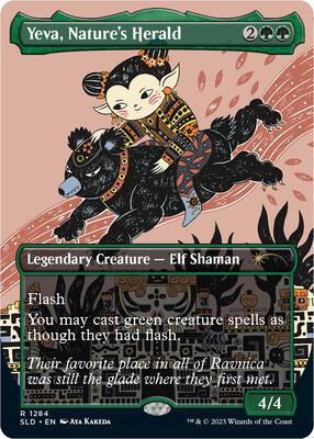 Yeva, Nature's Herald card from Secret Lair Drop Series