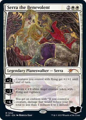 Serra the Benevolent card from Secret Lair Drop Series