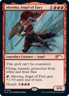 Akroma, Angel of Fury card from Secret Lair Drop Series