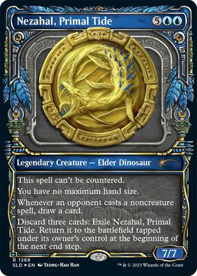 Nezahal, Primal Tide (Halo Foil) card from Secret Lair Drop Series