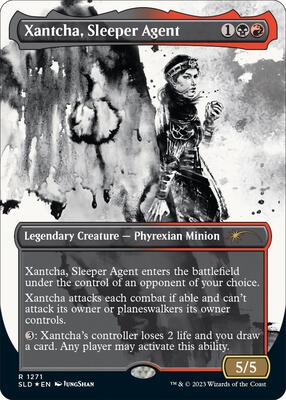 Xantcha, Sleeper Agent (Halo Foil) card from Secret Lair Drop Series