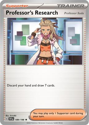 Professor's Research [Professor Sada] - 189/198 (Non-Holo) card from Deck Exclusives