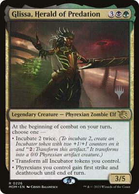 Glissa, Herald of Predation card from Promo Pack: March of the Machine